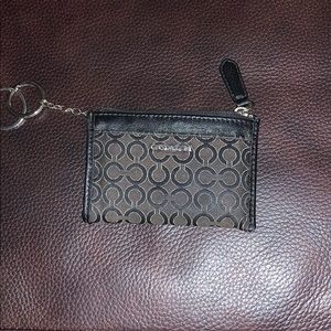 Coach ID case wallet keychain
